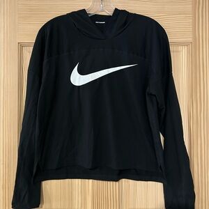 Nike Black Pullover with White Swoosh